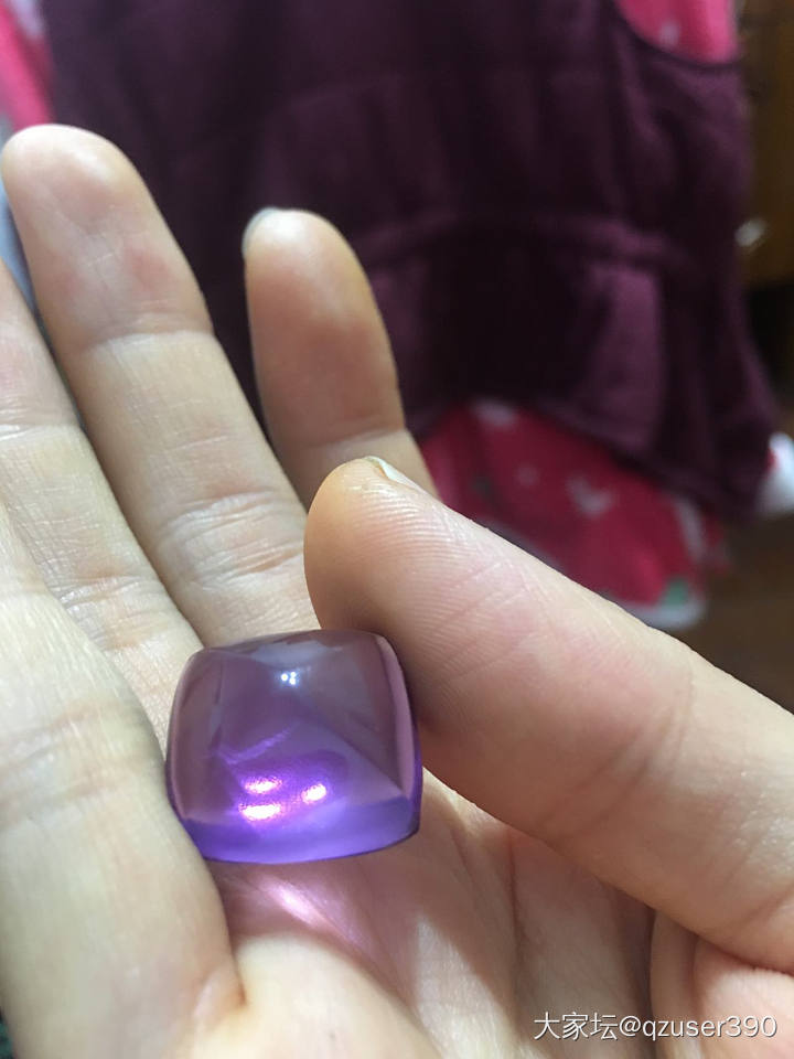 这是养晶吗_蛋面紫水晶