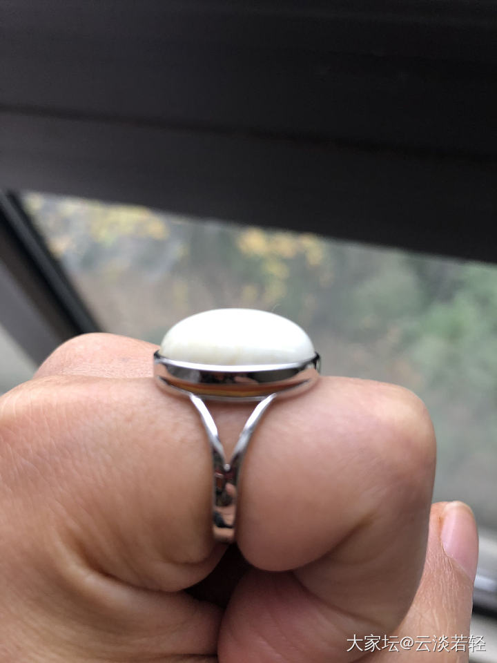 白戒指还图了，是我喜欢的模样_戒指蜜蜡