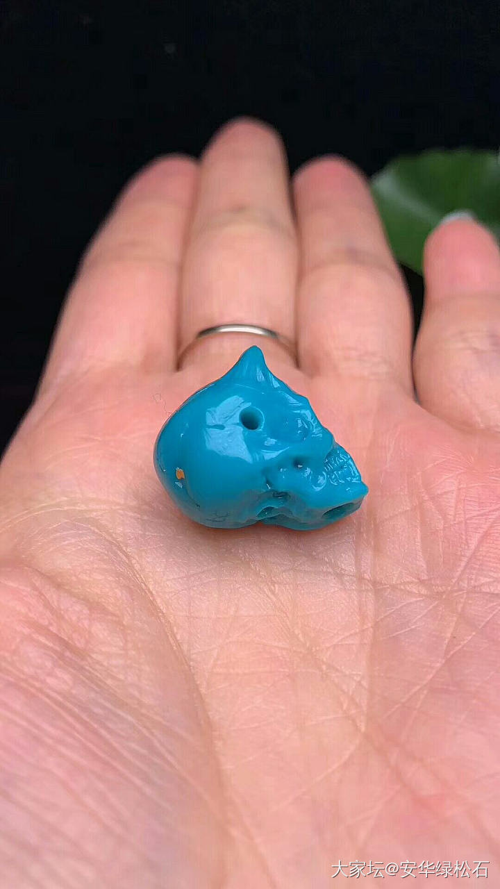 玉化蓝的小恶灵_松石