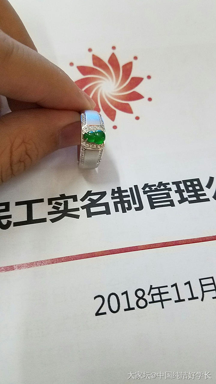 鸡肋的绿葫芦_戒面翡翠