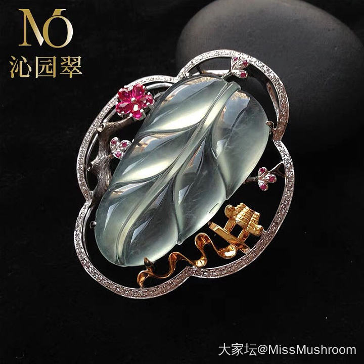求翡翠叶子镶嵌款式_求款式翡翠镶嵌