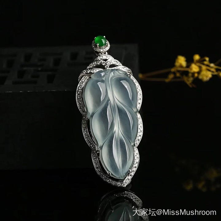 求翡翠叶子镶嵌款式_求款式翡翠镶嵌