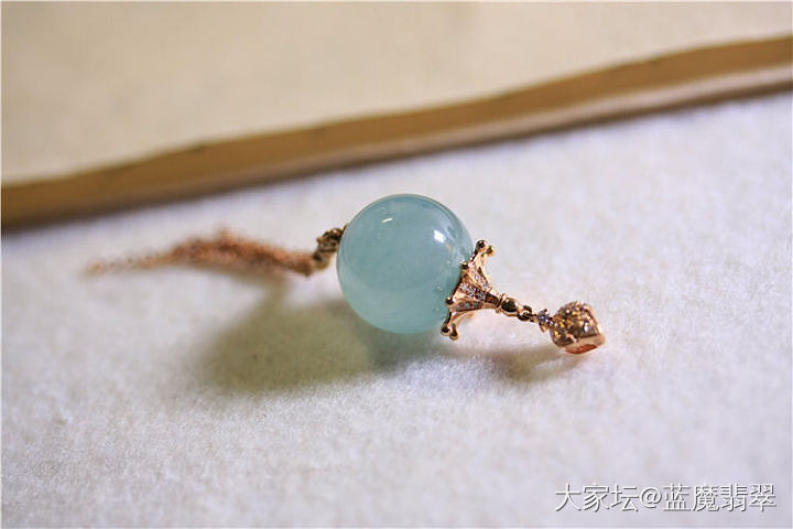 宫廷剧流苏款 翡翠冰晴圆珠_吊坠翡翠
