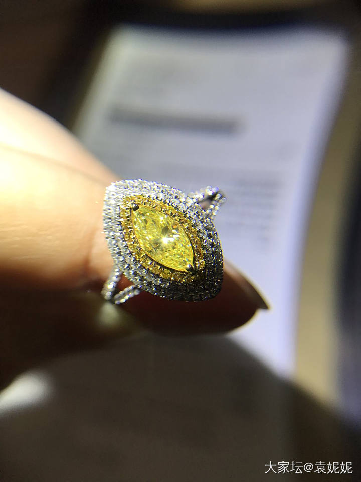 0.76ct FLBY SI_戒指彩钻