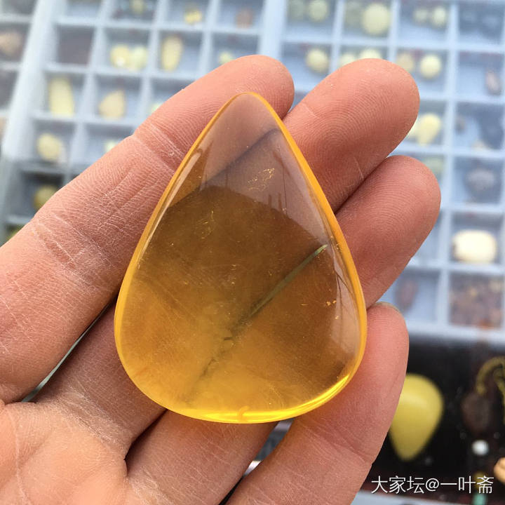 昨天做的金绞蜜水滴坠_挂件琥珀蜜蜡