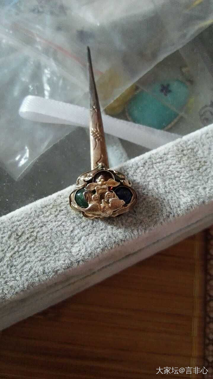 【水帖】秀两个老银簪_簪子老银