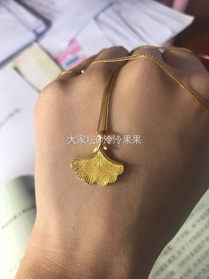 幸福是奋斗出来的，银杏是我自己花钱买回来的_吊坠金