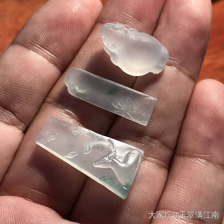 做点玻璃种的小料子_玉工