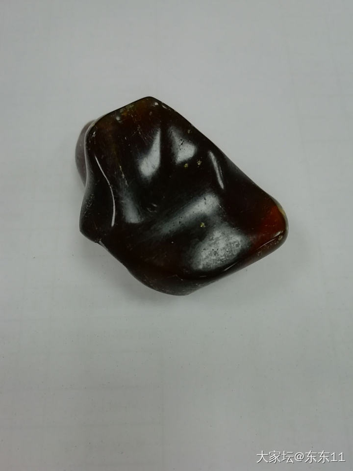 琥珀自己打磨，不知干啥用好_琥珀