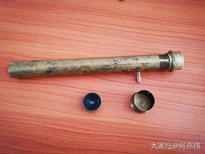 一个单筒望远镜 没有半个符号 成像还是倒立的 简单朴素 该是什么年代的啊_收藏