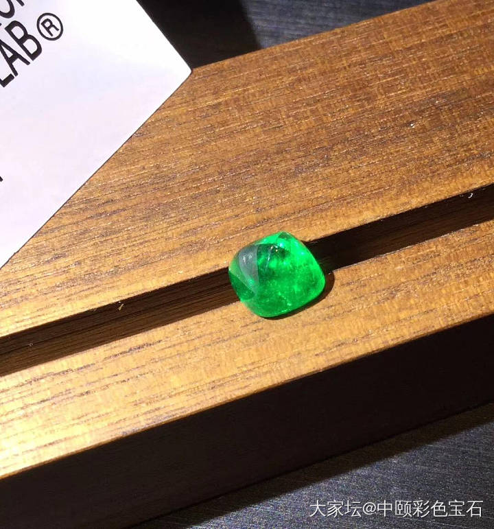 ##中颐天然哥伦比亚祖母绿## 2.58ct  糖果切割_戒面祖母绿