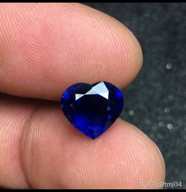 刚入了这颗蓝宝石，第一次买蓝宝不知道值不值_刻面宝石蓝宝石