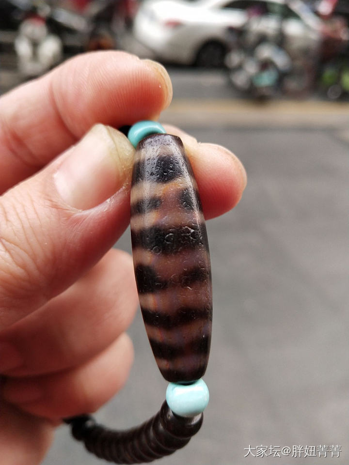 太喜欢这个水波纹老天珠了_天珠
