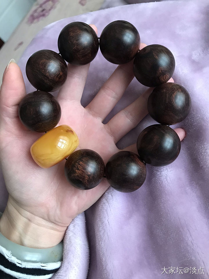 这个是不是有点夸张？_珠串黄花梨