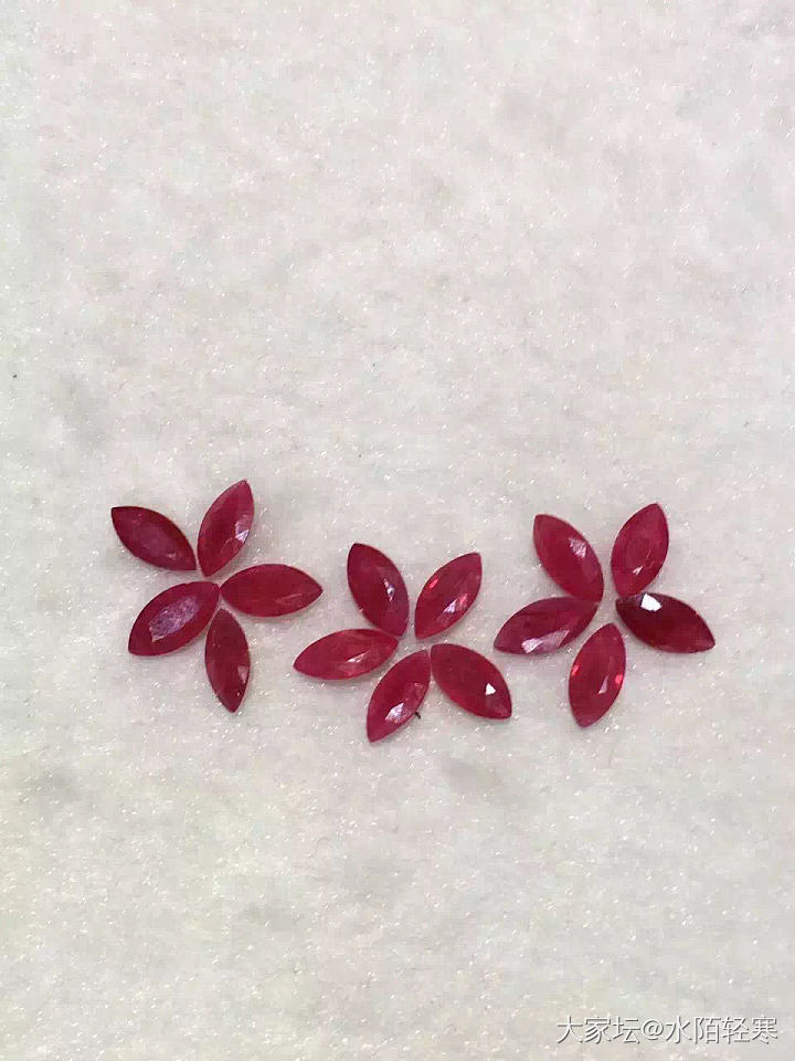红宝石花朵 水经验专用_项链红宝石彩色宝石