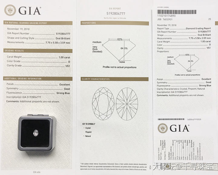 椭圆钻上新💎
1.01 D VS2 VG GD S GIA_钻石千寻珠宝