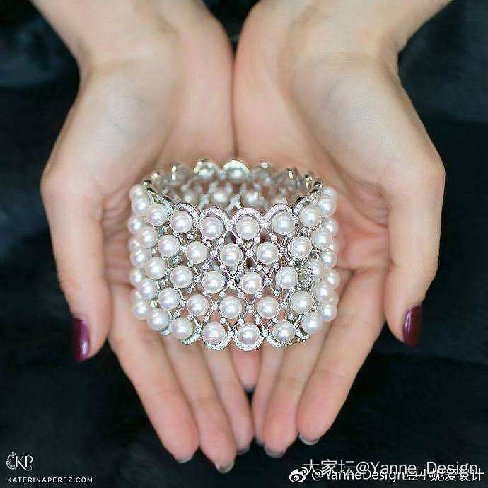 分享一组珍珠珍珠堆堆镶，有一种优雅的贵气 ​​​​_珍珠设计