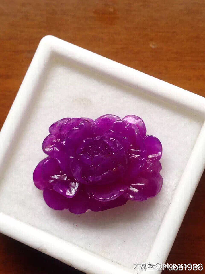 晒晒我的凝胶紫红牡丹花_花件舒俱来