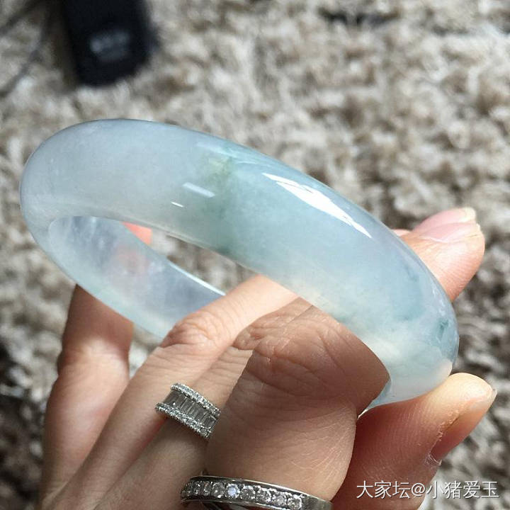 冰种蓝水手镯_手镯翡翠