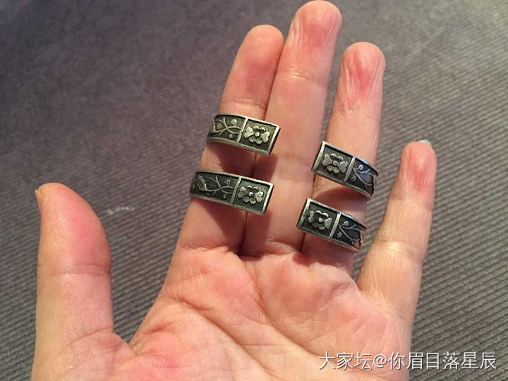 也来跟风晒晒我的老银镯_手镯老银