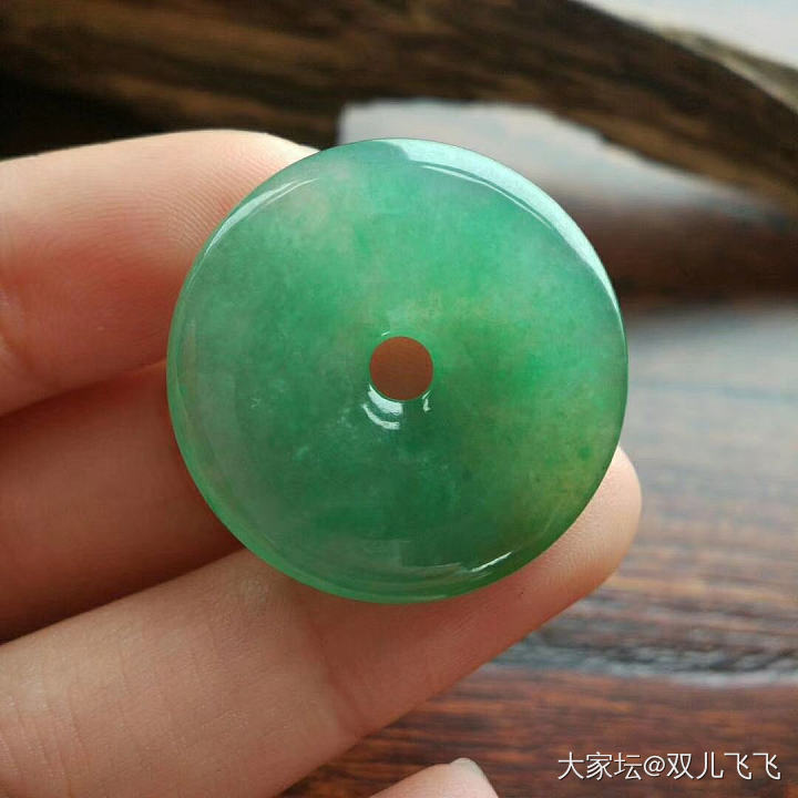 【双儿翡翠】冰润绿平安扣_挂件翡翠