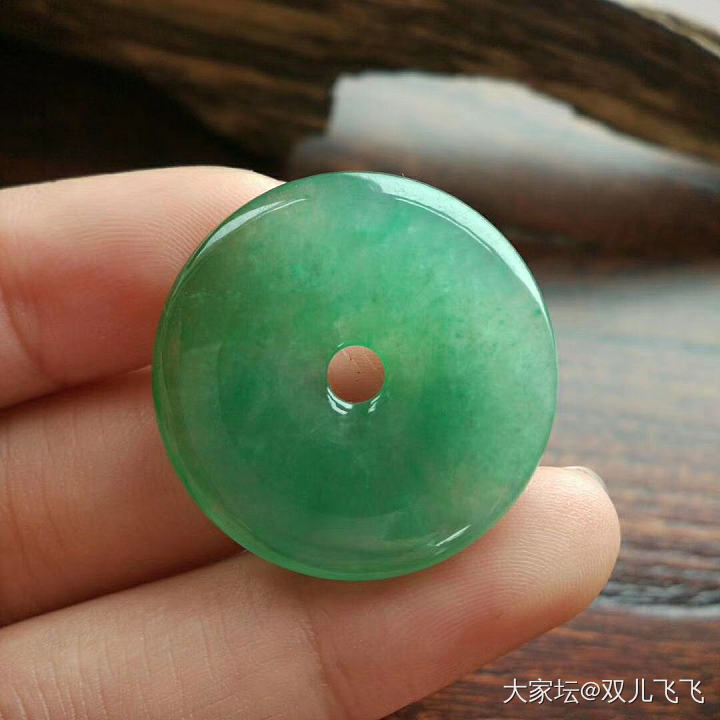 【双儿翡翠】冰润绿平安扣_挂件翡翠