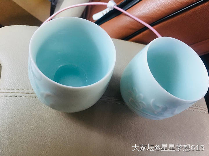 又买了两个小杯子，和一个杯盏_瓷器