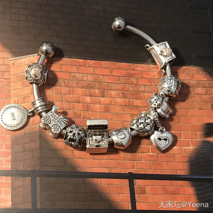 没有搭配，单纯为了收集年份标_潘多拉手饰925银