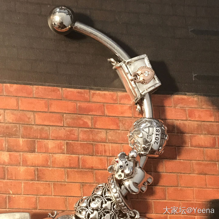 没有搭配，单纯为了收集年份标_潘多拉手饰925银