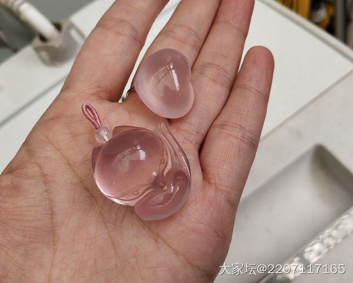 发现老公家露台比较适合拍粉晶_粉晶