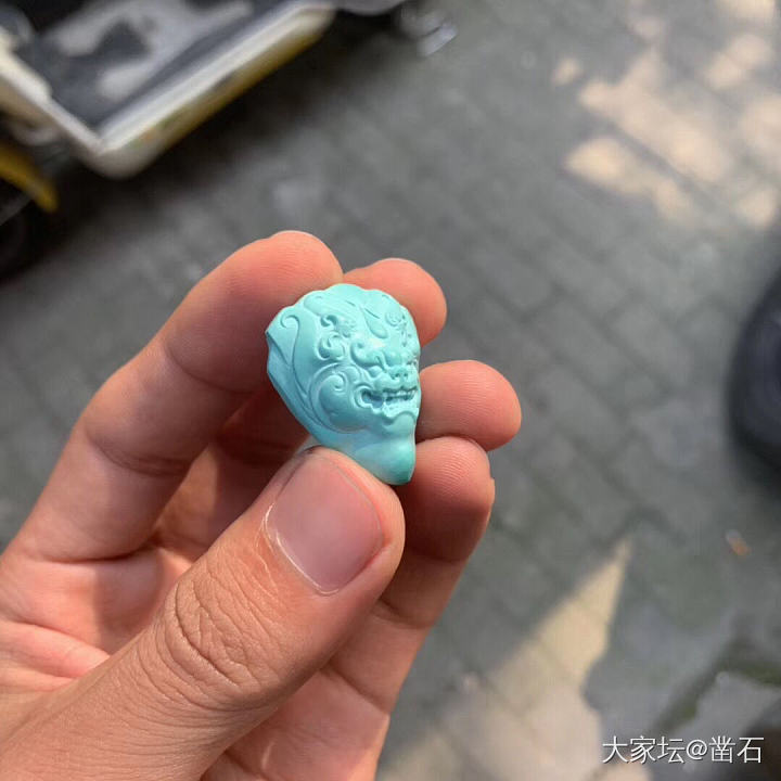 苏工雕刻的兽面打几分？_雕刻松石