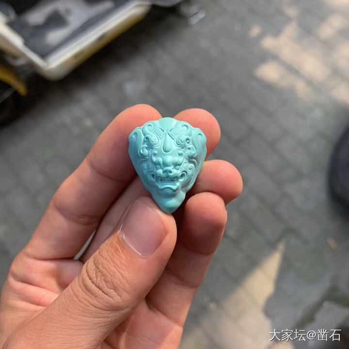 苏工雕刻的兽面打几分？_雕刻松石