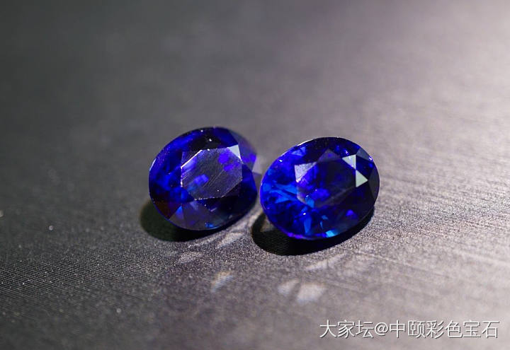 ##中颐天然皇家蓝蓝宝石一对##  8.36ct_蓝宝石