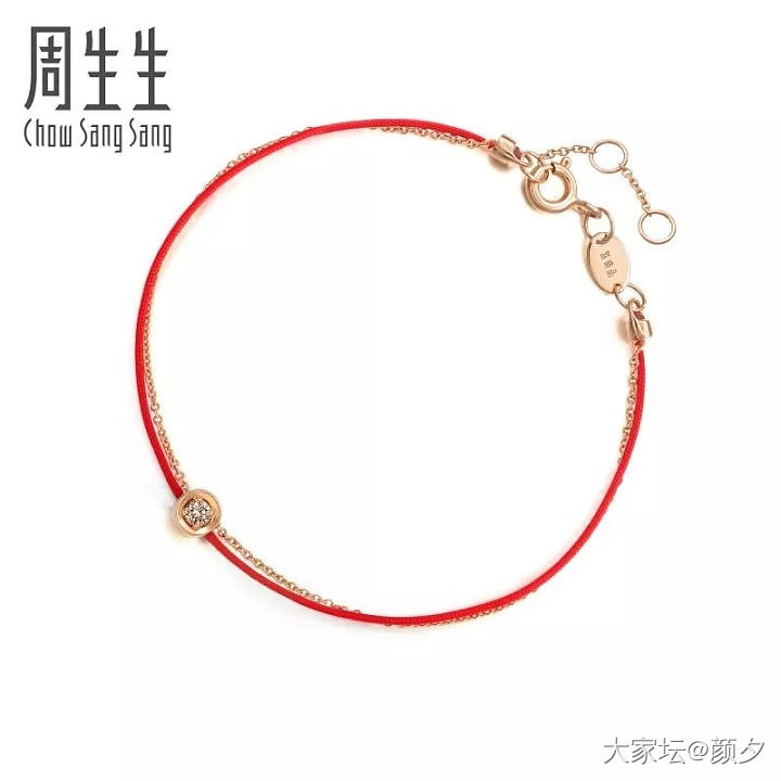 请问下周大福红绳金手链_周大福手链金