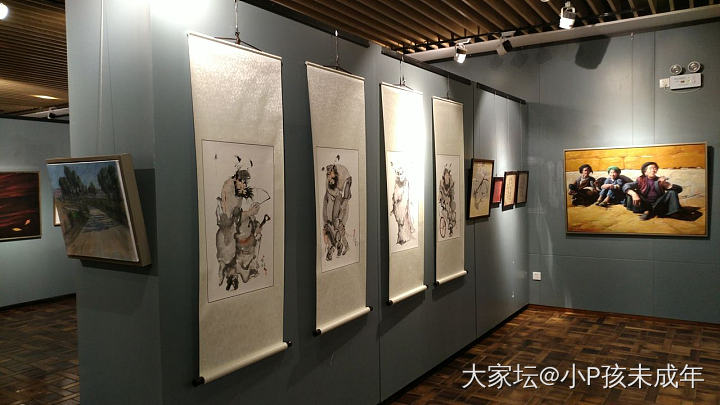 第一次参加职业画展_闲聊