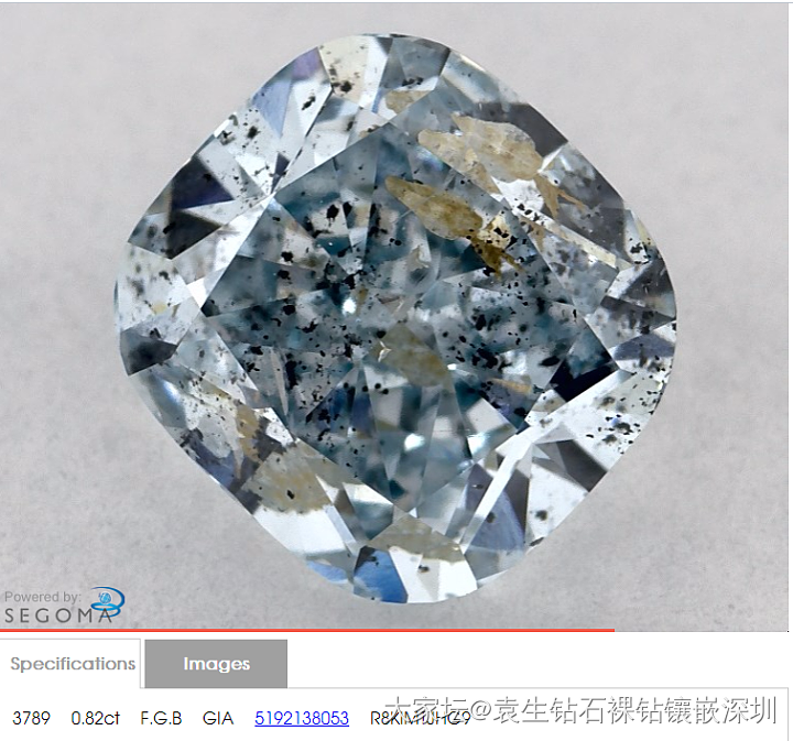 请教大家bluenile上两颗灰色钻石价格差别很小，选哪个更好？_彩钻异形钻