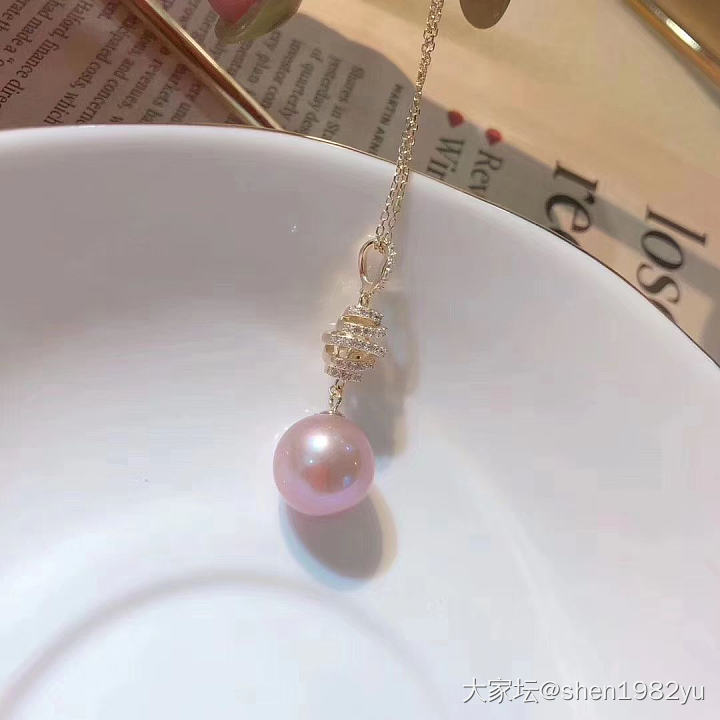 爱迪生的美～～紫色控的秀秀_吊坠淡水珍珠