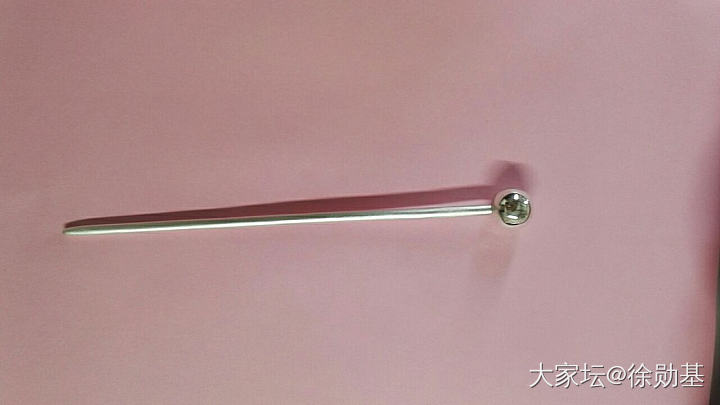 道长定制33克的纯银发簪_金工簪子