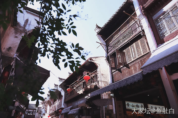 在屯溪老街和宏村穿了两天旗袍～（照片都是修过哒！😝）_坛友风采旅游