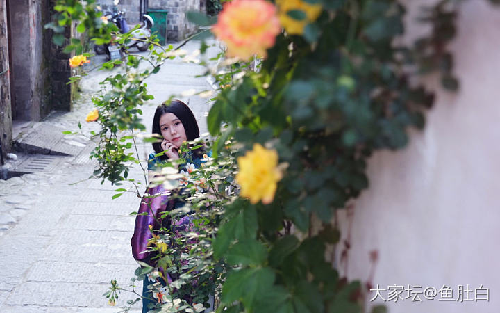 在屯溪老街和宏村穿了两天旗袍～（照片都是修过哒！😝）_坛友风采旅游