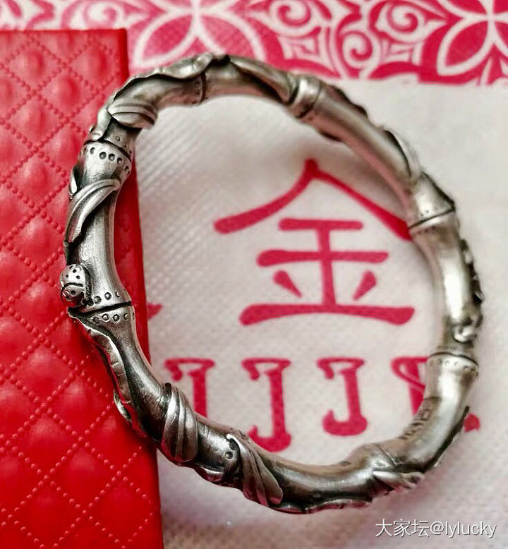 小唐家竹节求建议_手镯银