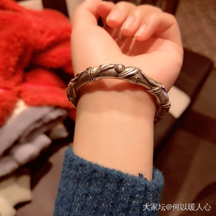 小唐家竹节求建议_手镯银