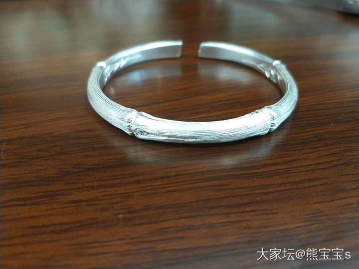 小唐家竹节求建议_手镯银