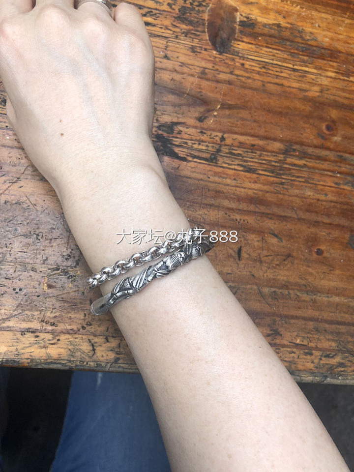 小唐家竹节求建议_手镯银
