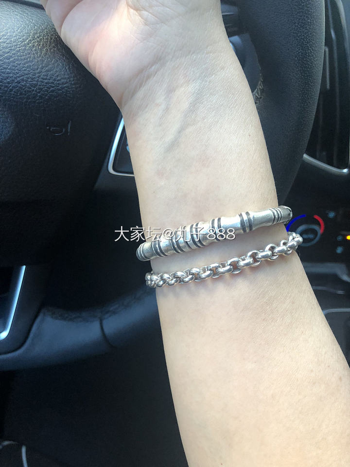 小唐家竹节求建议_手镯银