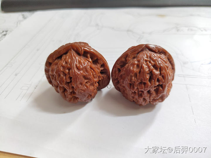 自己盘了一年的狮子头_核桃