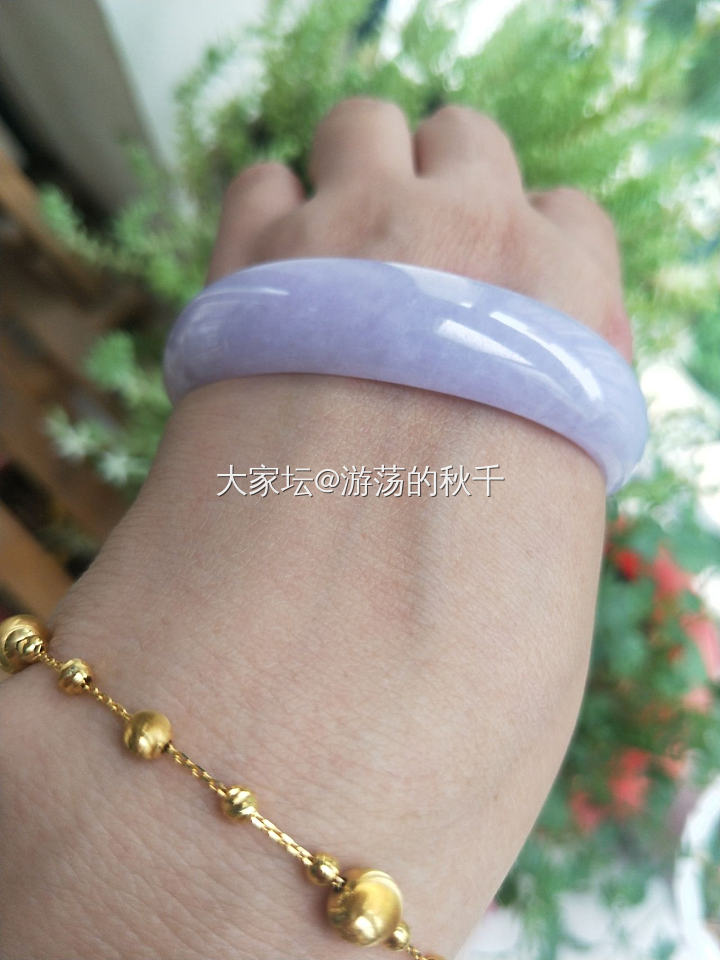 调皮的紫镯_手镯翡翠