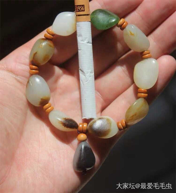 好像喜欢原籽手串的坛友比较少_和田玉