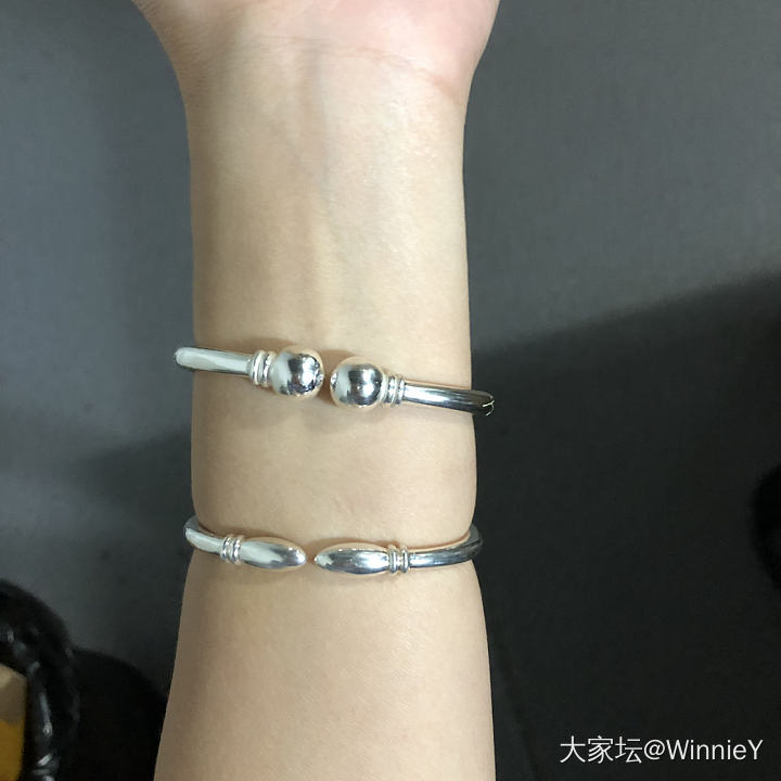 你是什么神仙手镯…这么好看？_手镯银