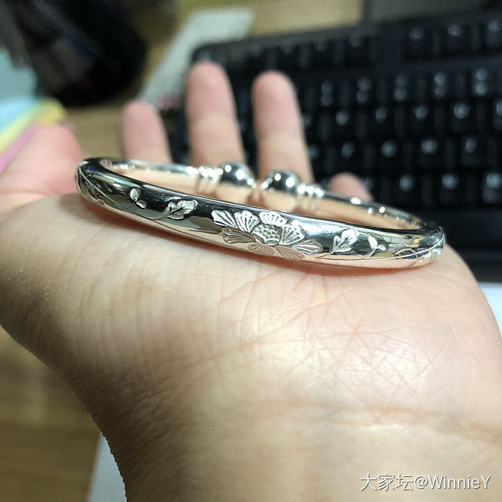 你是什么神仙手镯…这么好看？_手镯银